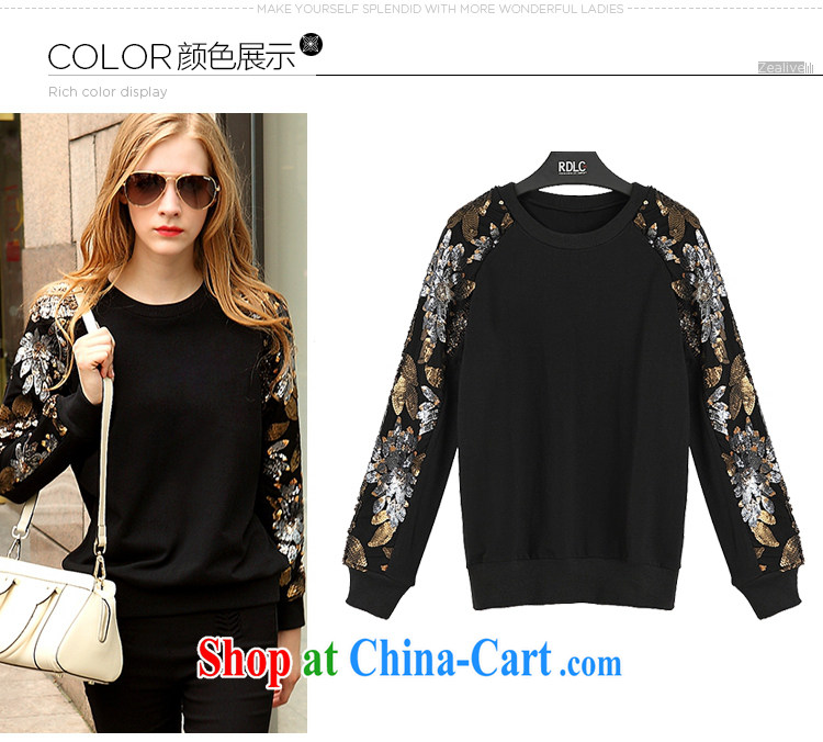 According to Korea Connie 2015 spring on the new larger female manual fine, knitted T-shirt solid black 1151 XXXXXL pictures, price, brand platters! Elections are good character, the national distribution, so why buy now enjoy more preferential! Health