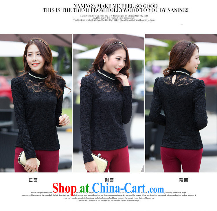 Morning would be 2015 new stylish large, female high atmospheric and lint-free cloth thick solid shirt snow woven Pearl high-collar stretch warm-blossoms, graphics thin solid black T-shirt 4 XL (145 - 160 ) jack pictures, price, brand platters! Elections are good character, the national distribution, so why buy now enjoy more preferential! Health