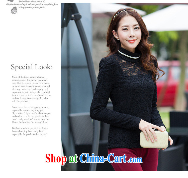 Morning would be 2015 new stylish large, female high atmospheric and lint-free cloth thick solid shirt snow woven Pearl high-collar stretch warm-blossoms, graphics thin solid black T-shirt 4 XL (145 - 160 ) jack pictures, price, brand platters! Elections are good character, the national distribution, so why buy now enjoy more preferential! Health