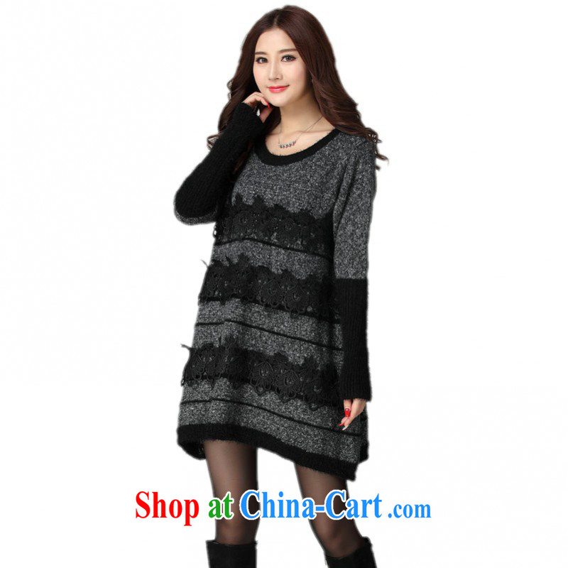 The delivery package as soon as possible-thick, knitted dresses fall 2014 with leisure OL long-sleeved sweater and skirt, relaxed atmosphere, the gray are code for 130 - 200 jack, constitution, Jacob (QIANYAZI), the Code women, shopping on the Internet