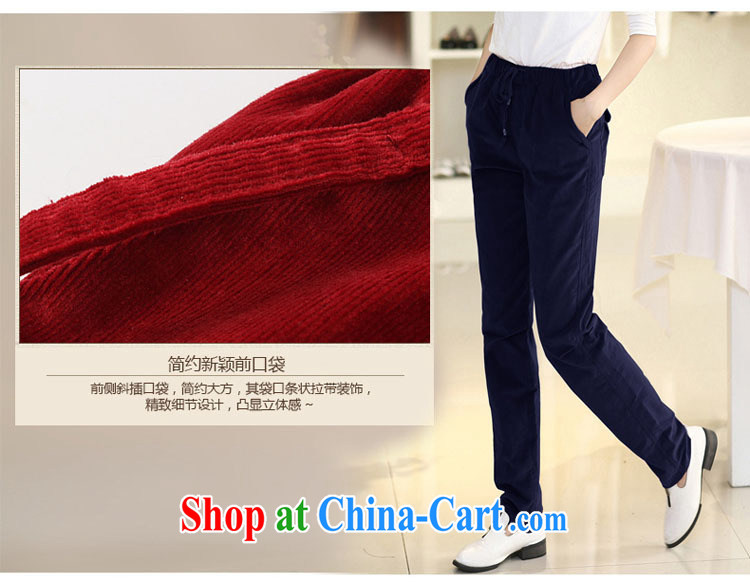 queen sleeper sofa Ngai Sang mm thick 2015 spring new king, female corduroy castor pants loose video thin leisure XL leisure pants A 180 black 4XL pictures, price, brand platters! Elections are good character, the national distribution, so why buy now enjoy more preferential! Health