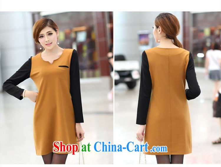 What charm summer 2015, Korean version the Code women are decorated in stylish thick MM solid long-sleeved dresses women S 2648 yellow XXXL pictures, price, brand platters! Elections are good character, the national distribution, so why buy now enjoy more preferential! Health