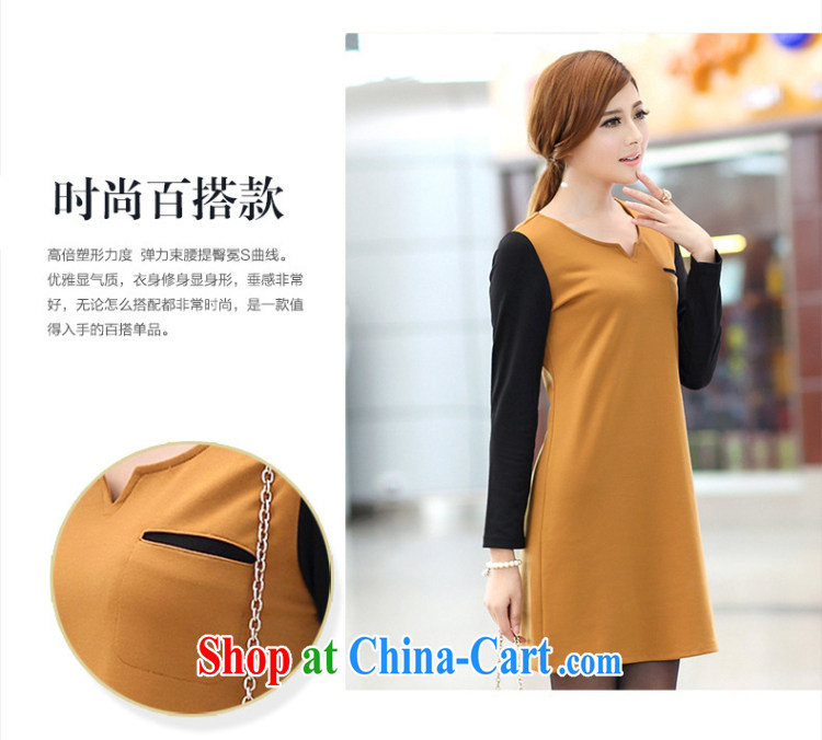 What charm summer 2015, Korean version the Code women are decorated in stylish thick MM solid long-sleeved dresses women S 2648 yellow XXXL pictures, price, brand platters! Elections are good character, the national distribution, so why buy now enjoy more preferential! Health