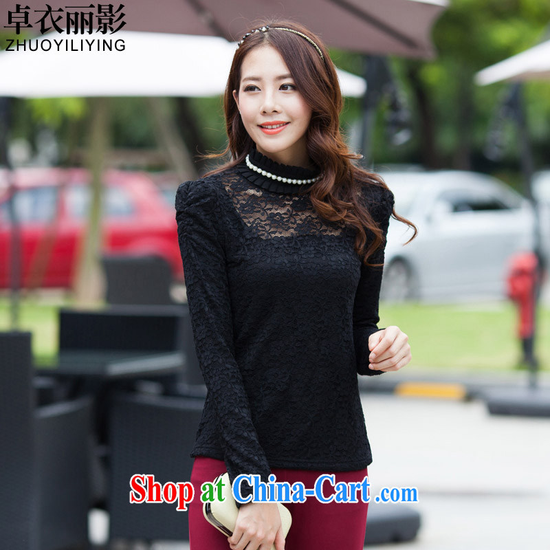 Cheuk-yan Yi Lai film 2015 spring new thick MM aura video gaunt for biological empty hook take thick solid T-shirt S 9676 apricot 4 XL, Cheuk-yan Yi-lai, and shopping on the Internet