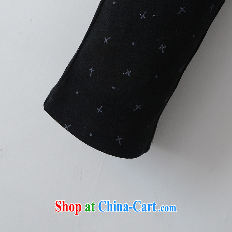 New Autumn with thick mm large foreign trade code Solid pants, Europe and through castor pants pants King code 200 Jack Ksj black 9, talking about the Zhuang (gazizhuang), online shopping