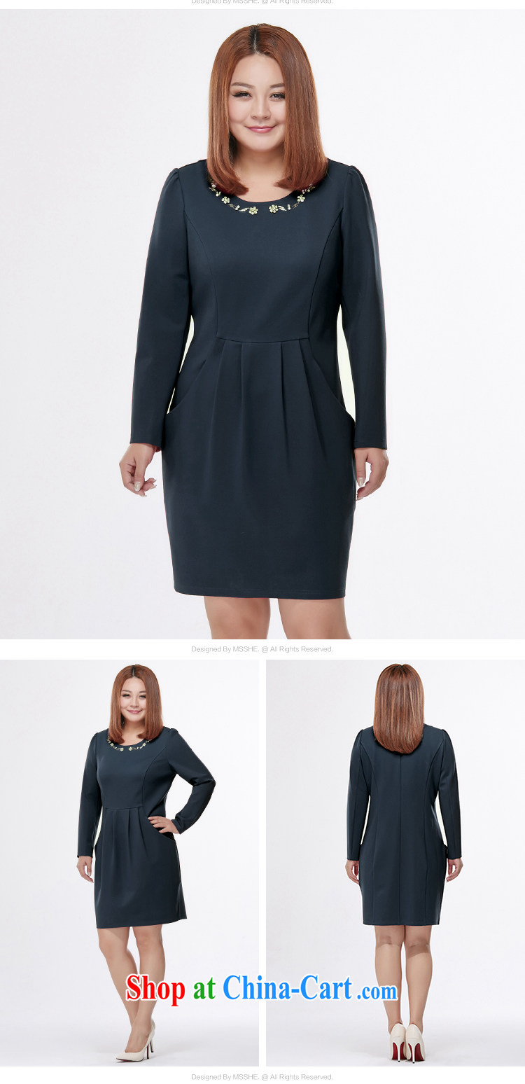 MsShe XL female new beauty video thin dresses clearance 8019 blue 4 XL pictures, price, brand platters! Elections are good character, the national distribution, so why buy now enjoy more preferential! Health