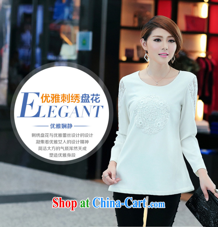 Staff of 200 jack and indeed increase, women mm thick 2014 spring loaded lace stitching loose long-sleeved T-shirt solid shirt S 1695 white 5 XL pictures, price, brand platters! Elections are good character, the national distribution, so why buy now enjoy more preferential! Health