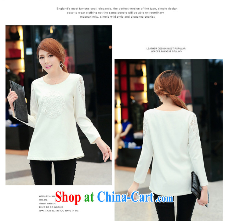 Staff of 200 jack and indeed increase, women mm thick 2014 spring loaded lace stitching loose long-sleeved T-shirt solid shirt S 1695 white 5 XL pictures, price, brand platters! Elections are good character, the national distribution, so why buy now enjoy more preferential! Health