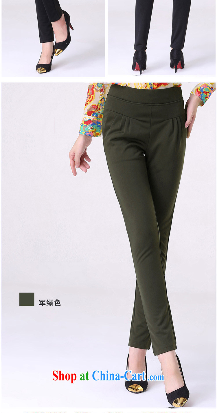 flower girl Isabelle 2014 Korean New OL vocational work women pants thick MM larger graphics thin leisure Castor, Trouser Press female D 7203 black 4XL pictures, price, brand platters! Elections are good character, the national distribution, so why buy now enjoy more preferential! Health