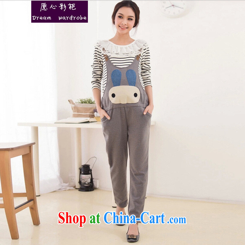 would like to heart Color cabinet 2014 autumn new pregnant women with shoulder straps Korean fashion pregnant women pants pants-trousers grants solid shirt jm light gray, solid shirts XL, would like to heart color cabinet, the Code women, shopping on the Internet