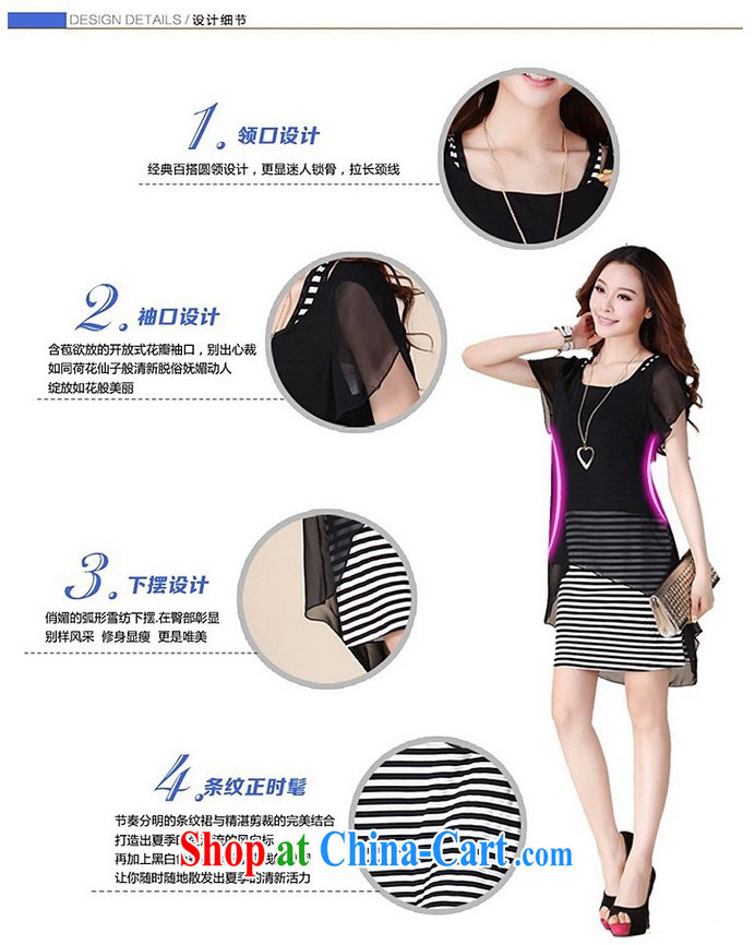 Mu by CEN 2015 summer new women mm thick loose the fat XL striped stitching in Europe and the two-piece dresses 1 - 188 #black 4XL recommendations 150 - 170 Jack pictures, price, brand platters! Elections are good character, the national distribution, so why buy now enjoy more preferential! Health
