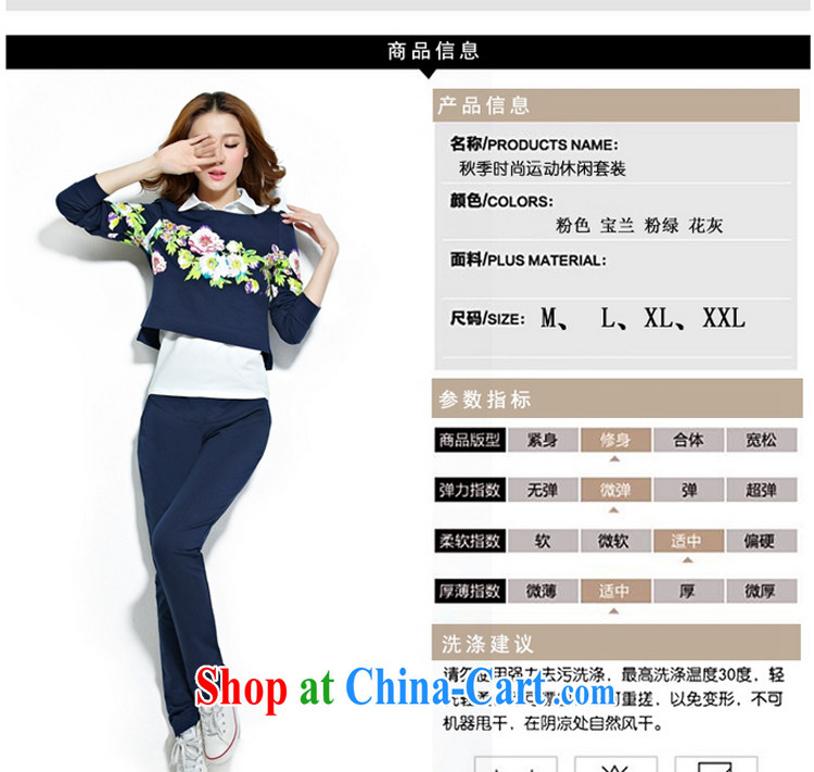 Summer of 2014 autumn is the high fashion style loose long-sleeved stamp sweater 3-Piece C 6966 pink XXL pictures, price, brand platters! Elections are good character, the national distribution, so why buy now enjoy more preferential! Health
