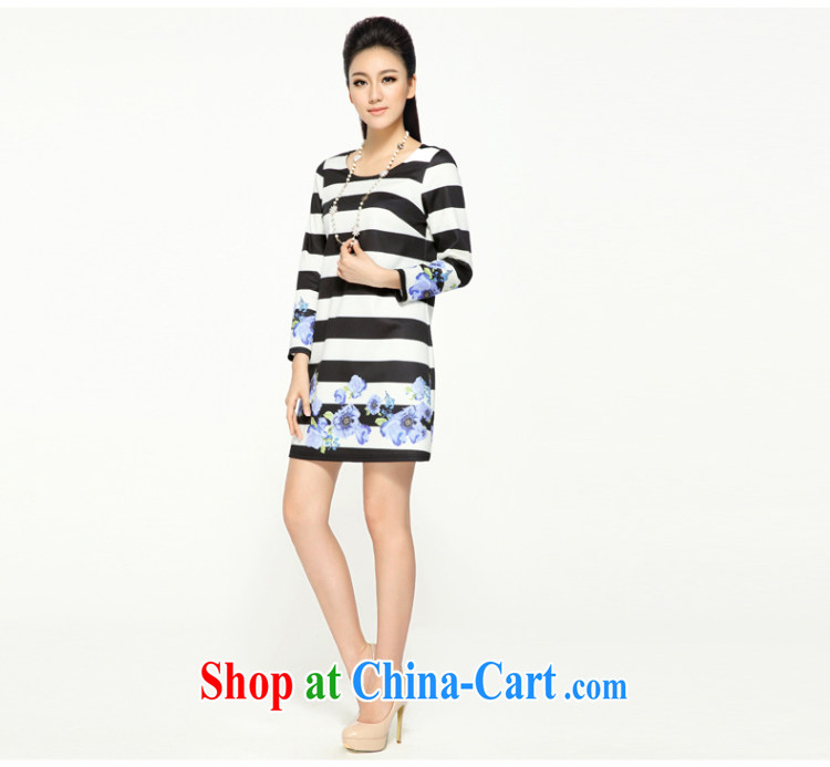 The Mak larger women fall 2014 with thick mm wind streaks parquet dresses 43,375 black-and-white stripes 6 XL pictures, price, brand platters! Elections are good character, the national distribution, so why buy now enjoy more preferential! Health