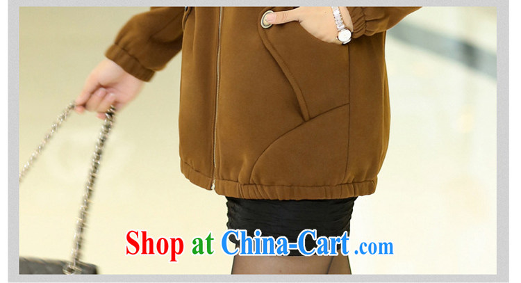 Szili Clinton's larger women 2014 new mm thick winter jackets and fat and loose 200 jack cap thick sweater jacket long Korean brown 6 XL pictures, price, brand platters! Elections are good character, the national distribution, so why buy now enjoy more preferential! Health