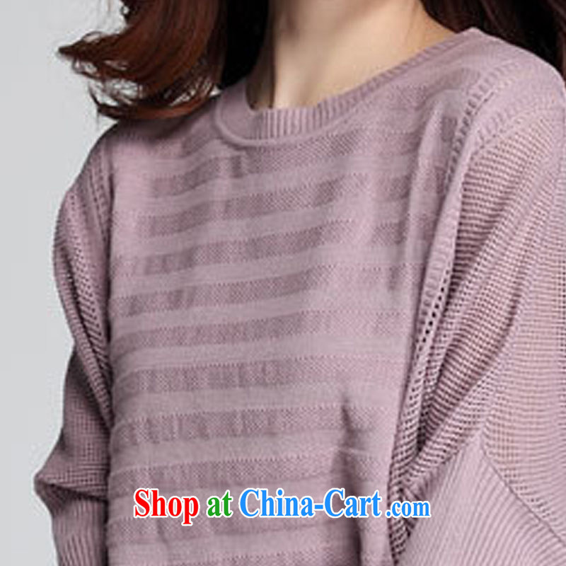 Loved autumn and winter clothing Korean leisure centers, and indeed increase, female bat long-sleeved knit shirts female solid loose sweater 3590 dark pink XXXL, loved (Tanai), online shopping