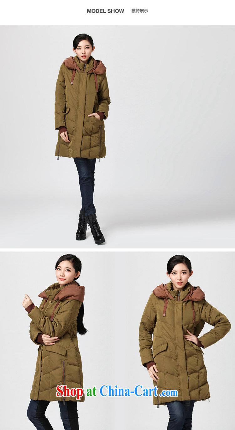 Water of winter 2014 new Korean version a thick sister larger jacket girl, long, thick DO 2396 mustard green L pictures, price, brand platters! Elections are good character, the national distribution, so why buy now enjoy more preferential! Health