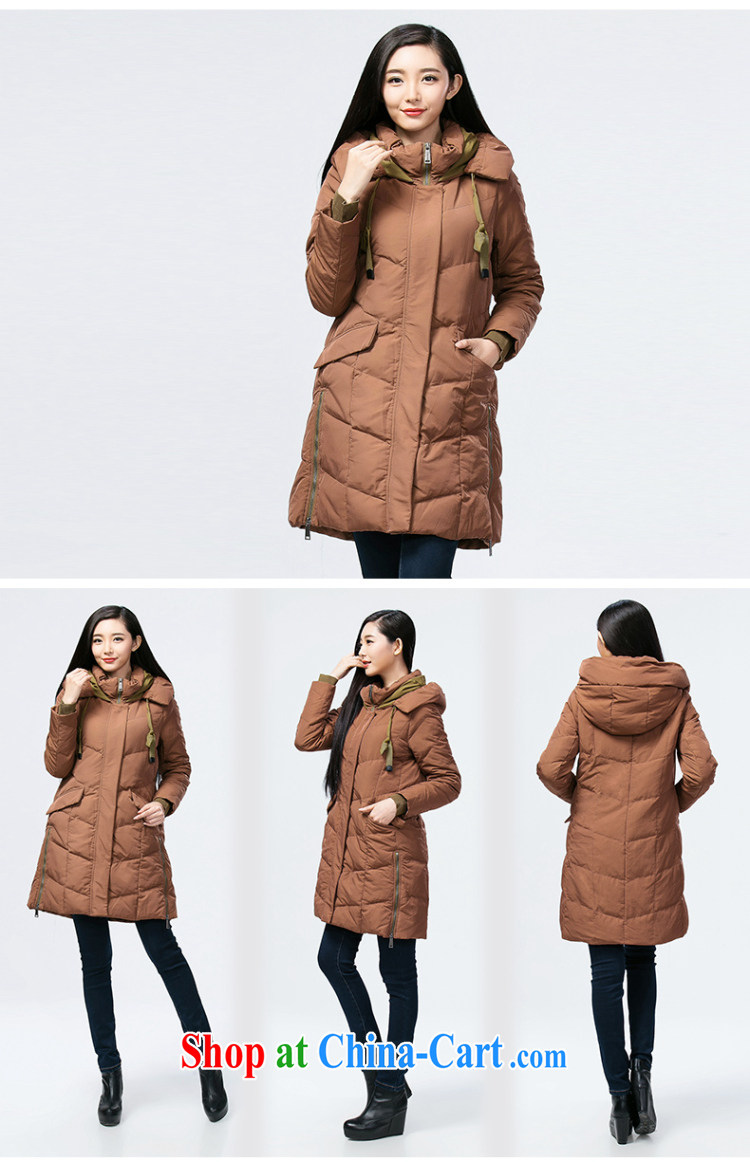 Water of winter 2014 new Korean version a thick sister larger jacket girl, long, thick DO 2396 mustard green L pictures, price, brand platters! Elections are good character, the national distribution, so why buy now enjoy more preferential! Health