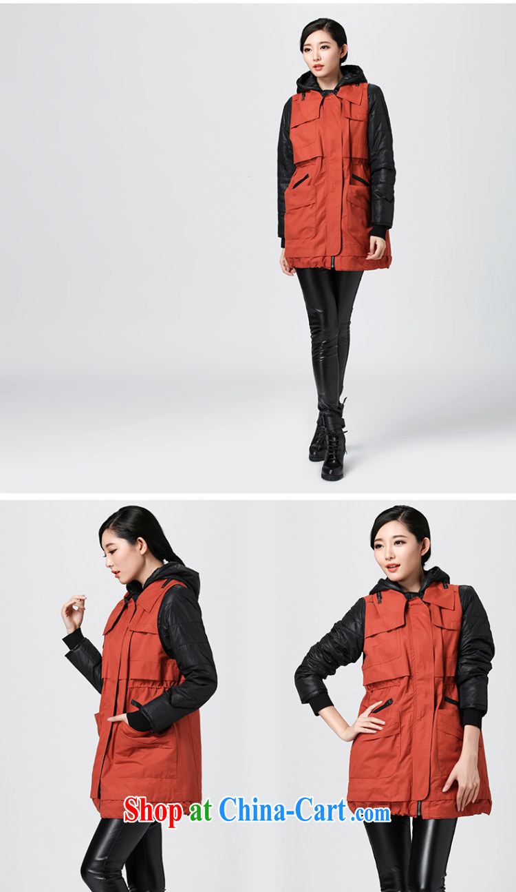 Water of winter 2014 Korean version of the greater, new cap two-piece cotton clothing, long, thick parka brigades