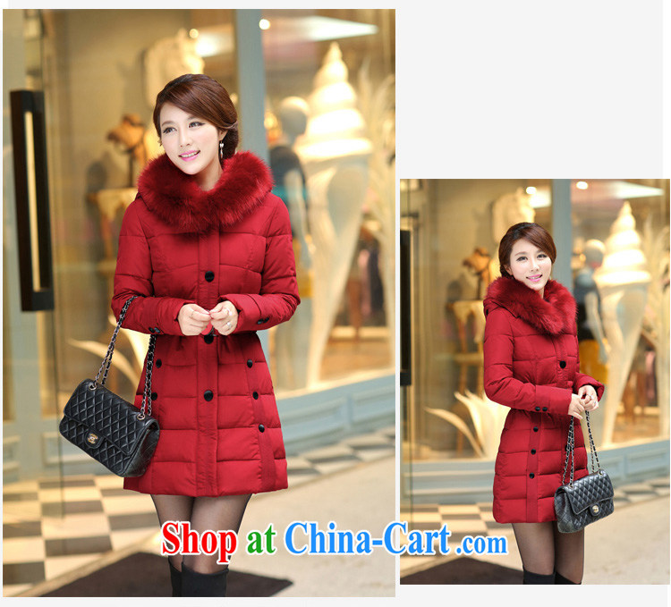 Let Bai colorful 2014 winter clothing new, larger female, long, thick duvet cotton suit Female DMY #113 pre-sale pink 5 XL pictures, price, brand platters! Elections are good character, the national distribution, so why buy now enjoy more preferential! Health