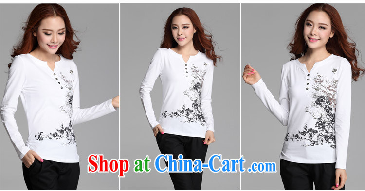 and wind Island 2014 new autumn and replace the fat XL thick MM China National Feng Shui ink stamp V collar long-sleeved larger T pension women 8803 dark L pictures, price, brand platters! Elections are good character, the national distribution, so why buy now enjoy more preferential! Health