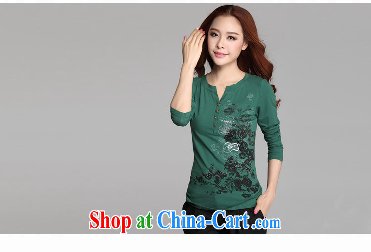 and wind Island 2014 new autumn and replace the fat XL thick MM China National Feng Shui ink stamp V collar long-sleeved larger T pension women 8803 dark L pictures, price, brand platters! Elections are good character, the national distribution, so why buy now enjoy more preferential! Health