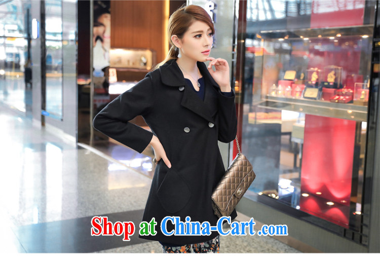 Staff of the fertilizer XL female thick mm autumn and winter 2014 loading new Korean fashion wool is a quality coat jacket genuine S 5027 black 5 XL pictures, price, brand platters! Elections are good character, the national distribution, so why buy now enjoy more preferential! Health