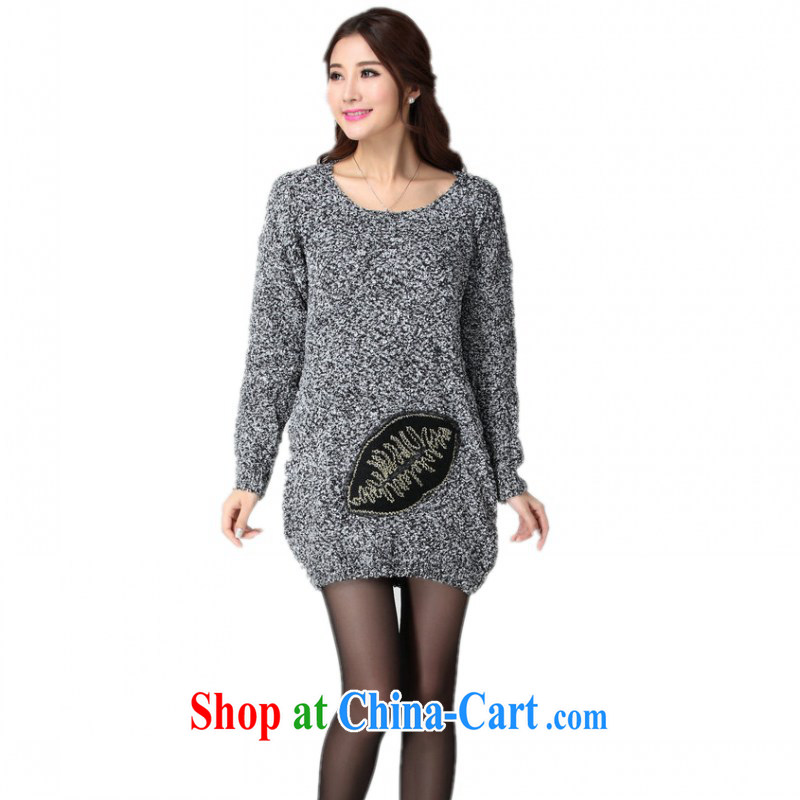 The delivery package as soon as possible e-mail mm thick Winter Sweater dress Warm thick plush gagged them knitted gown long-sleeved Leisure package and dress codes and gray codes are approximately 130 - 190 jack, constitution, Jacob (QIANYAZI), online shopping