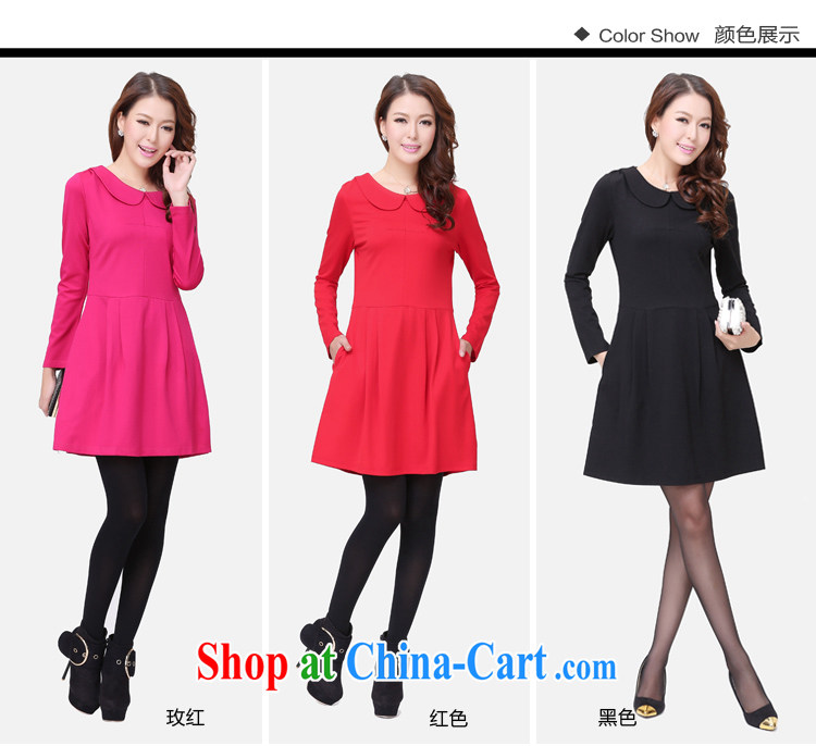 Cloud the larger women fall 2014 new aura, dolls for solid skirt thick MM cultivating graphics thin dresses red 5 XL pictures, price, brand platters! Elections are good character, the national distribution, so why buy now enjoy more preferential! Health