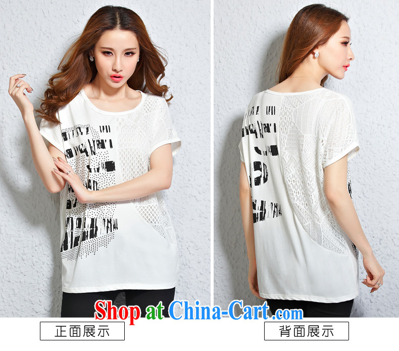 In accordance with South Korea Connie 2015 female new summer larger female liberal graphics thin, long, short-sleeved T-shirt women 1175 black XXXL pictures, price, brand platters! Elections are good character, the national distribution, so why buy now enjoy more preferential! Health