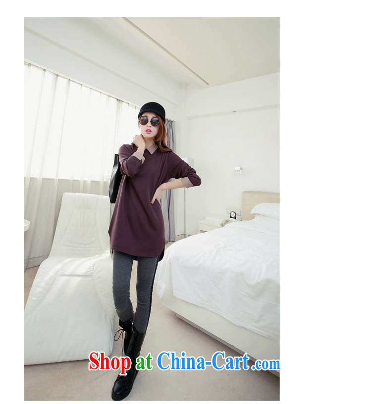 The slave spring 2015 new female lapel stitching T 桖 casual hoodie. The Code women T long-sleeved shirt female solid T-shirt spring 2015 SL and color XXXL pictures, price, brand platters! Elections are good character, the national distribution, so why buy now enjoy more preferential! Health