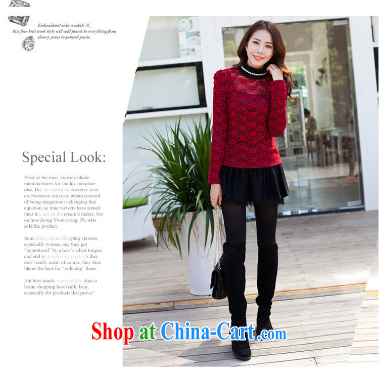Lehman Ronnie lymalon autumn 2015 new Korean version the code female high-collar check take mine, warm and lint-free cloth solid long-sleeved T-shirt 9676 black XXXXL pictures, price, brand platters! Elections are good character, the national distribution, so why buy now enjoy more preferential! Health