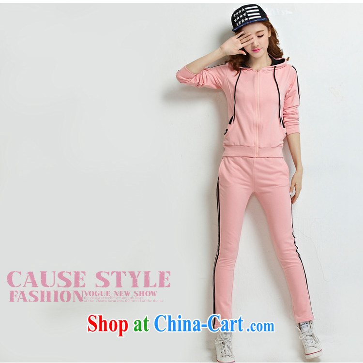 Autumn and Winter, won the code long-sleeved beauty graphics thin sport and leisure sweater Kit stylish stripes cap rose red XXL pictures, price, brand platters! Elections are good character, the national distribution, so why buy now enjoy more preferential! Health