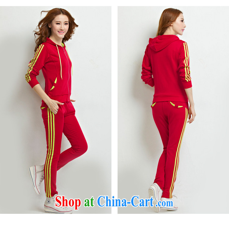 Autumn and Winter, won the code long-sleeved beauty graphics thin sport and leisure sweater Kit stylish stripes cap rose red XXL pictures, price, brand platters! Elections are good character, the national distribution, so why buy now enjoy more preferential! Health