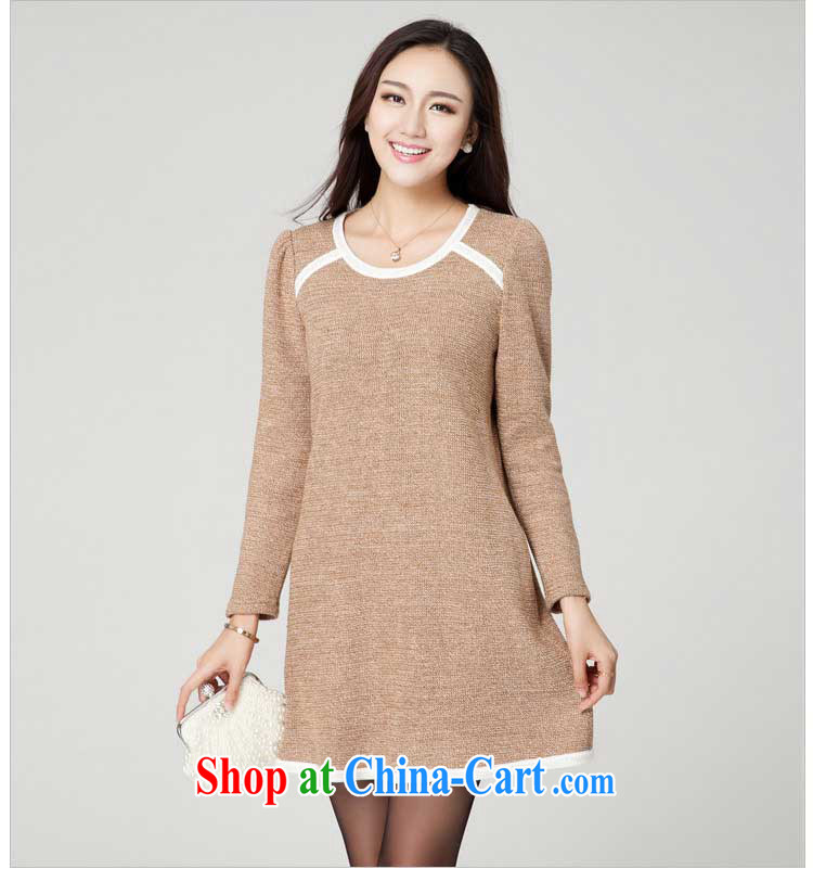 Goss (GOSY) Autumn 2014 the new, larger female fat, cultivating results in Europe and America, a solid color knit long-sleeved dresses gray XXXL pictures, price, brand platters! Elections are good character, the national distribution, so why buy now enjoy more preferential! Health