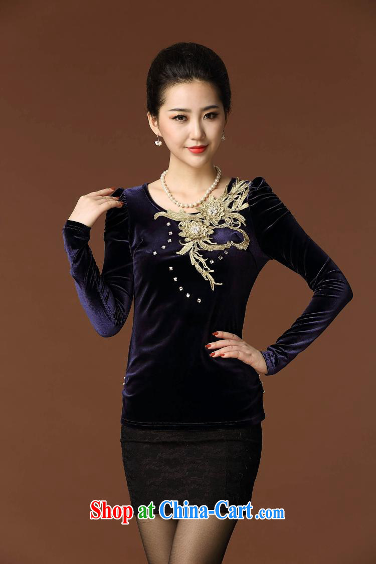Jacob, 2014 autumn the mother load new gold velour T-shirt girls long-sleeved T-shirt solid shirt NB D 45 45 #5318 purple blue XXXL pictures, price, brand platters! Elections are good character, the national distribution, so why buy now enjoy more preferential! Health