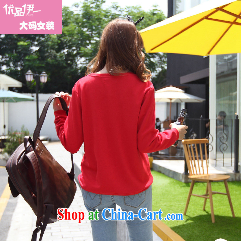 Optimize products, a large number women mm thick load fall round-neck collar, clothing Christian clothing Christian fellowship San Yi San serving Jesus red XXXXL, optimize, Iraq (upinee), shopping on the Internet