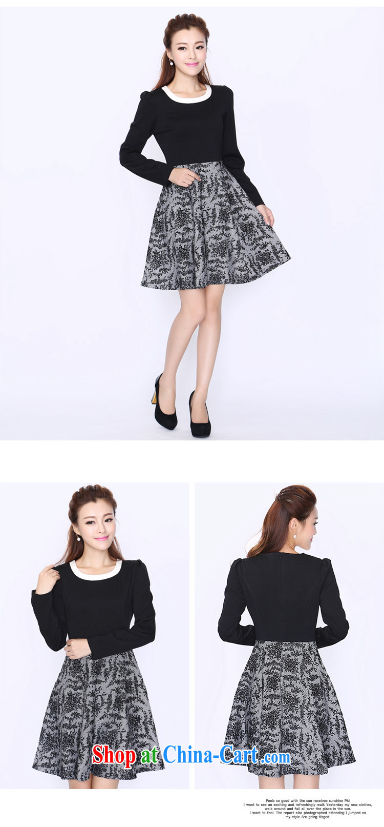 Laurie flower, XL women 200 Jack King autumn 2014 the new round-collar long-sleeved dress 8735 black 4XL pictures, price, brand platters! Elections are good character, the national distribution, so why buy now enjoy more preferential! Health