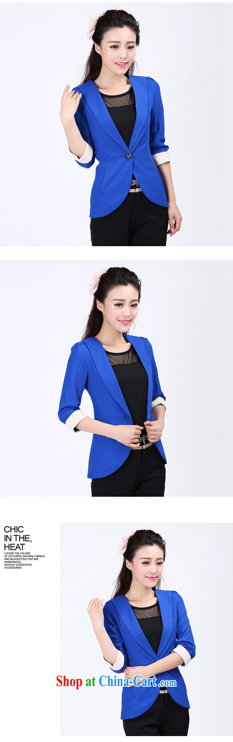 Laurie flower, the Code women mm thick Korean autumn 2014 the new Korean video thin coat small suits 6736 blue 6 XL pictures, price, brand platters! Elections are good character, the national distribution, so why buy now enjoy more preferential! Health