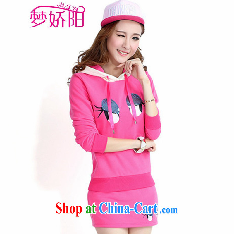 Autumn and the new fashion, Korean short skirts, clothing and Kit rose red XXL
