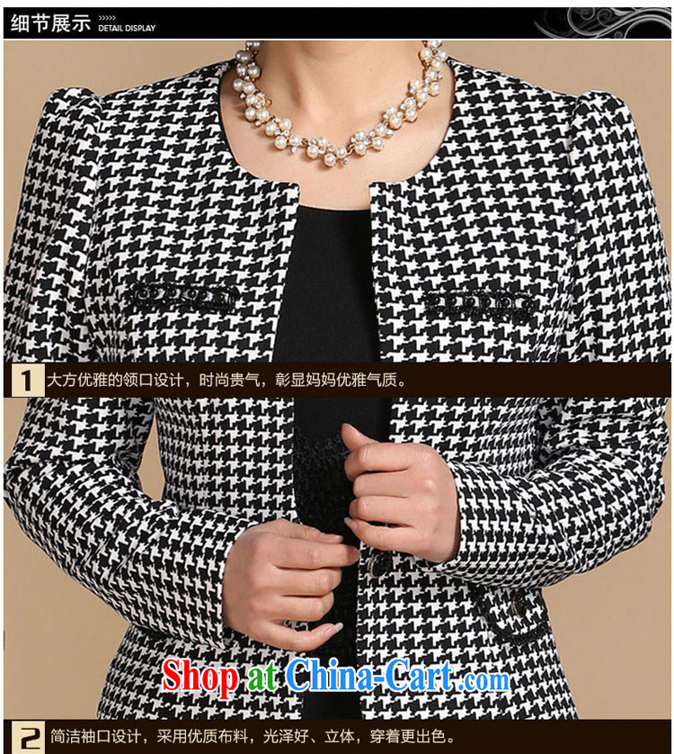 The SSU Mak 2015 new Autumn with two-piece mother with an elegant long-sleeved checkered dresses, the elderly, women with 20 black-and-white, 4 XL pictures, price, brand platters! Elections are good character, the national distribution, so why buy now enjoy more preferential! Health