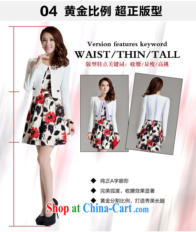 Tisha 2014 Korean Version Stamp cultivating long-sleeved dresses + small jacket two-piece D 7802 white XXXL pictures, price, brand platters! Elections are good character, the national distribution, so why buy now enjoy more preferential! Health