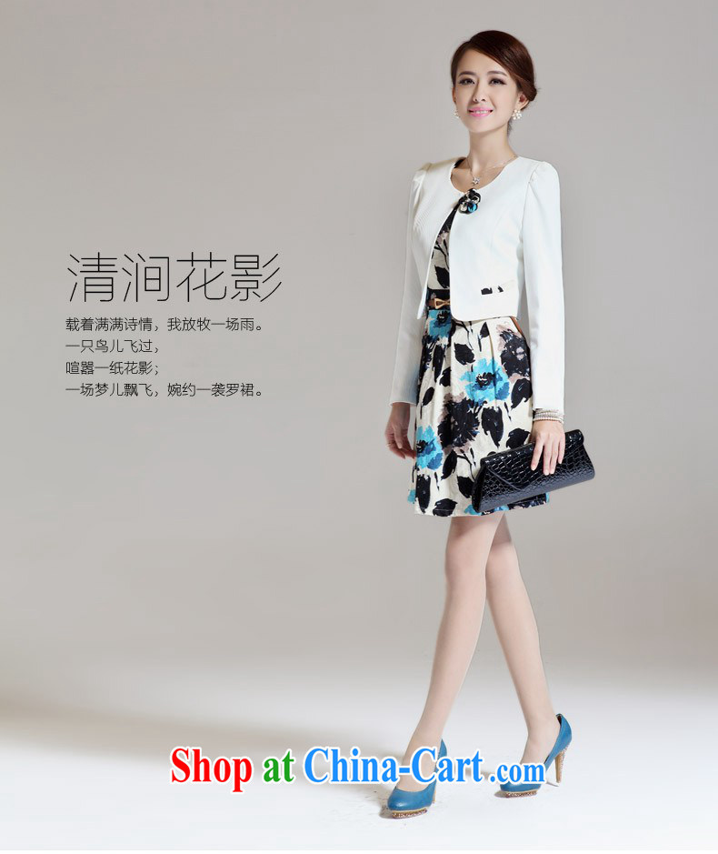 Tisha 2014 Korean Version Stamp cultivating long-sleeved dresses + small jacket two-piece D 7802 white XXXL pictures, price, brand platters! Elections are good character, the national distribution, so why buy now enjoy more preferential! Health