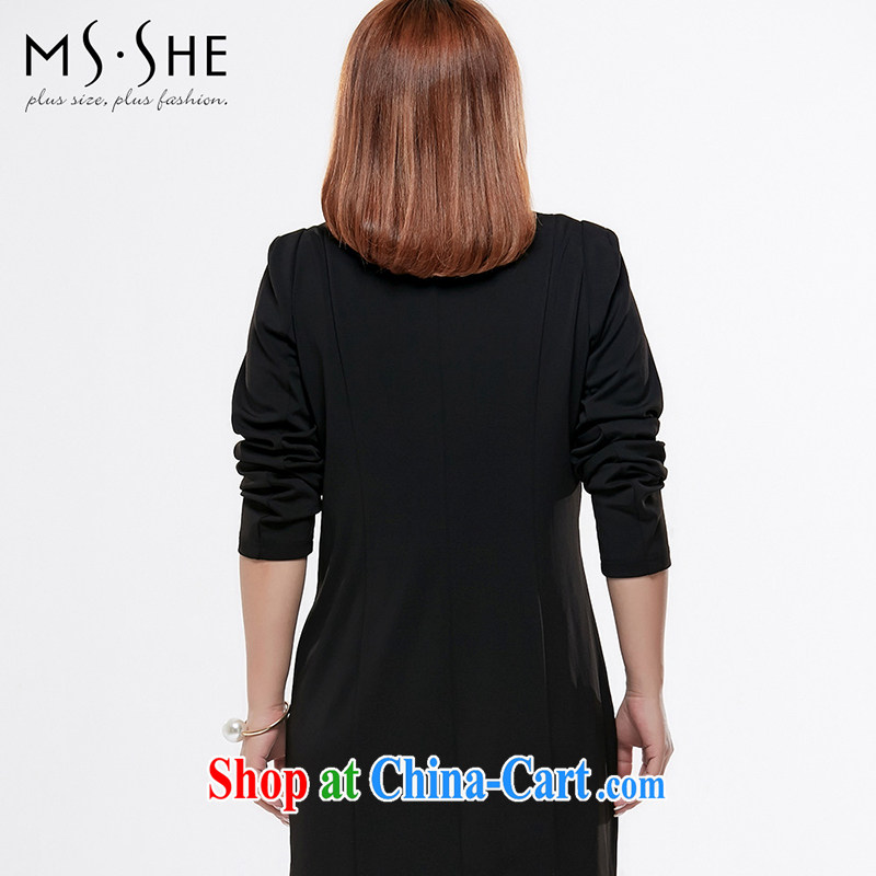 XL long-sleeved dresses Korean Edition Black 6 XL, Susan Carroll, Ms Elsie Leung Chow (MSSHE), shopping on the Internet