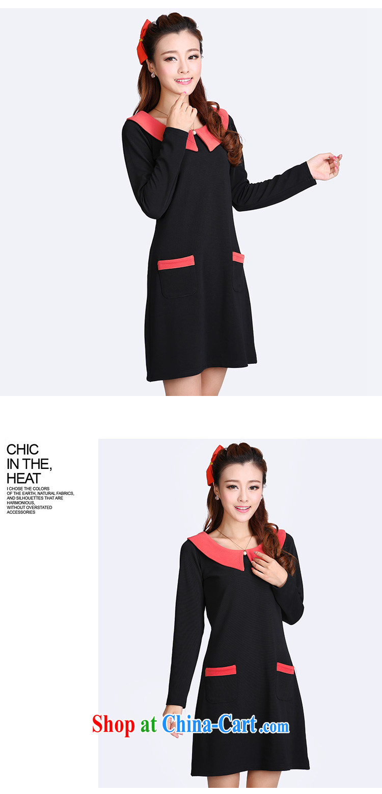 Laurie flowers, thick sister and ventricular hypertrophy, female thick mm autumn 2014 the Korean edition graphics thin dress 6418 black 4XL pictures, price, brand platters! Elections are good character, the national distribution, so why buy now enjoy more preferential! Health