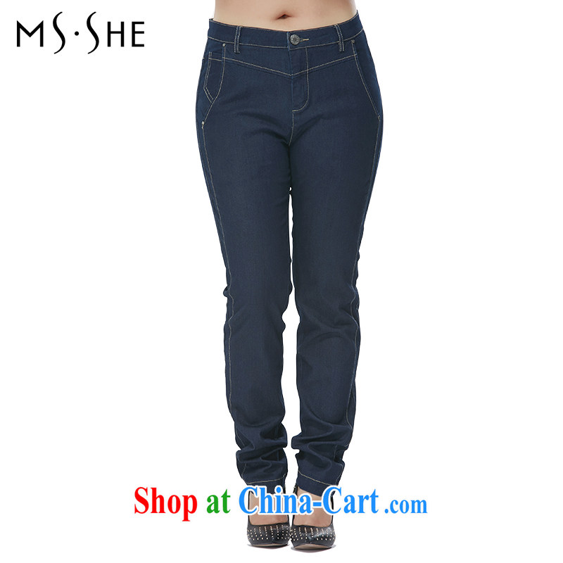 MSSHE XL girls 2014 new winter clothes video skinny legs jeans women pants trousers on 7567 mm denim blue T 2, Susan Carroll, Ms Elsie Leung Chow (MSSHE), shopping on the Internet