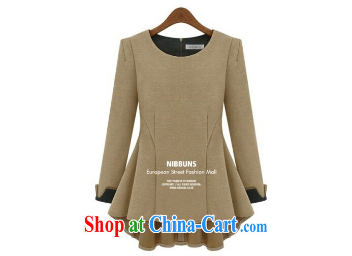Colorful nickname Julia 2015 new, larger female autumn is long-sleeved top, T-shirt thick mm loose video thin increase the fat solid T-shirt wine red XXXXXL pictures, price, brand platters! Elections are good character, the national distribution, so why buy now enjoy more preferential! Health