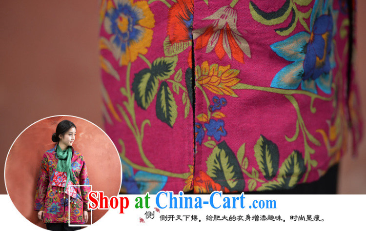 In 2015 Moon new Ethnic Wind women cotton Ma-tie Chinese stamp retro mulberry cloth windbreaker jacket coat suit L pictures, price, brand platters! Elections are good character, the national distribution, so why buy now enjoy more preferential! Health