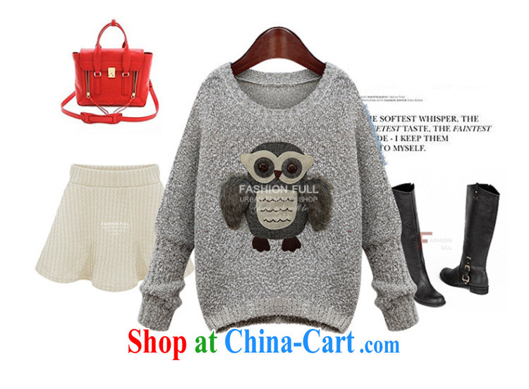 would like to heart Color cabinet 2014 autumn and winter is new, the United States and Europe, pregnant women with loose thick MM the fat fashion owl pregnant women sweater ll gray are code pictures, price, brand platters! Elections are good character, the national distribution, so why buy now enjoy more preferential! Health