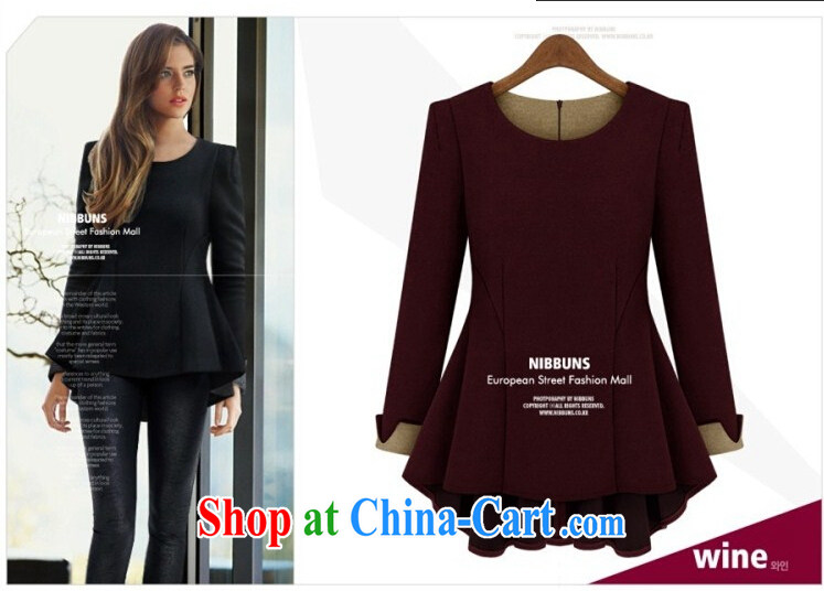 Hua 2015 new, larger female long-sleeved top, T-shirt thick mm loose video thin increase the fat solid shirt N 130 black XXXXXL pictures, price, brand platters! Elections are good character, the national distribution, so why buy now enjoy more preferential! Health