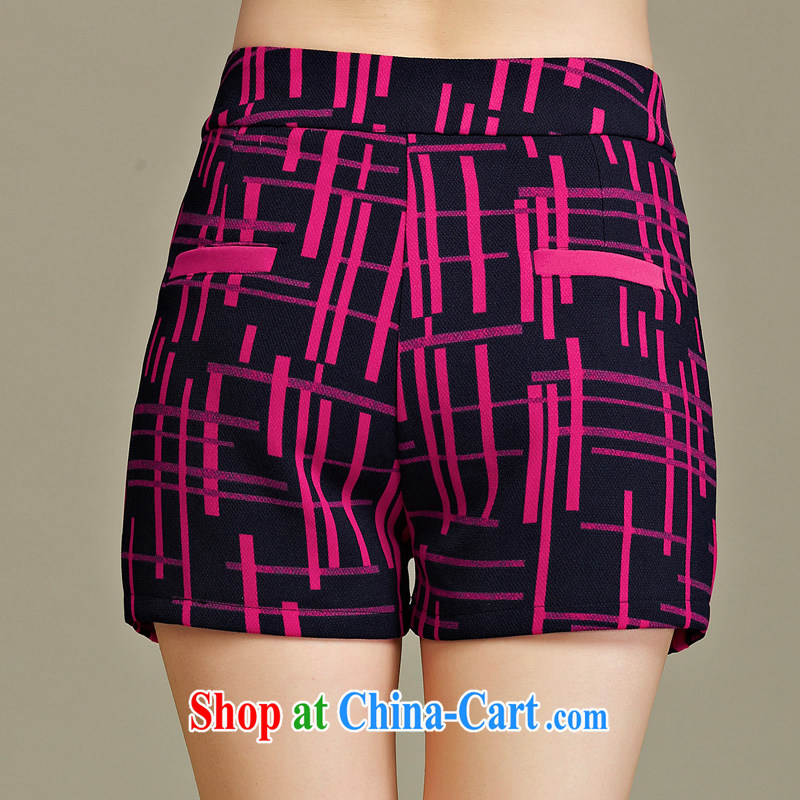 cheer for the code women with thick MM autumn and winter, the United States and Europe, focusing on apparel graphics thin irregular streaks of the small shorts Item No. 2250 by red 3 XL, cross-sectoral provision (qisuo), and shopping on the Internet